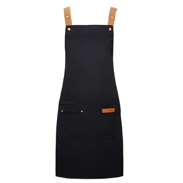 Neyolica Apron, Cafe Apron, Front Rack, Cooking, Work, Waterproof, Unisex,