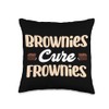 Brownies Cure Frownies Fudge Cookie Marshmallow Smores Throw Pillow