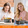Cordless Electric Lunch Box for Adults with Timer,Rechargeable Self Heating