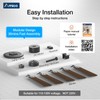 Amico 52 Inch Smart Ceiling Fans with Lights, Downrod Mount,