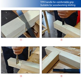 Right Angle Chisel, Squaring Corner Chisel ChromeSteel TPR Handle, Timber Framing Corner Chisel and Quickly Up Rounded Corners for Woodworking Slotting Cutting