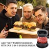 JALCH 3-in-1 Burger Press Non-Stick Hamburger Patty Maker for DIY