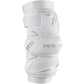 Maverik M6 Lacrosse Arm Pads, White (Large)