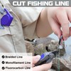 Booms Fishing Line Cutter with Retractor: Mini Fishing Scissors for