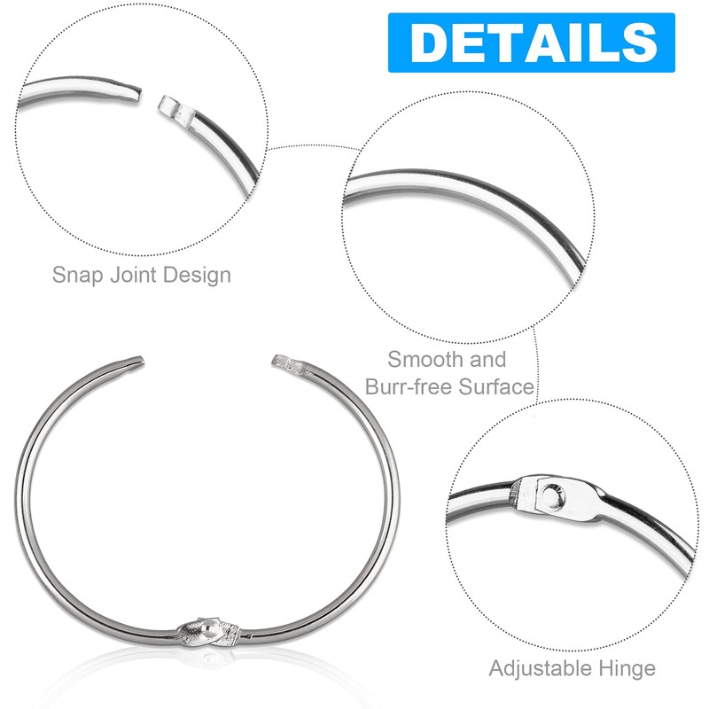 24 Pack Shower Curtain Rings, Rustproof Decorative Shower Curtain Hooks