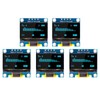 QIQIAZI 0.96 Inch OLED Display I2C Module, 5 Pieces I2C