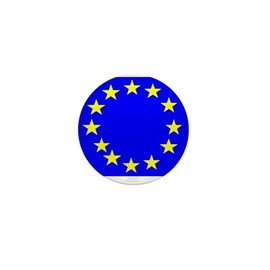 CafePress European Union Flag 1" Round Mini Button