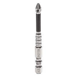 HARFINGTON Phillips Screwdriver Bit PH2 Serrated Tip 1/4" Hex Shank 2.8" (70mm) Long Impact Magnetic Anti Slip Cross Screw Driver Industrial Power Drill Bits for Remove Fastening Screws