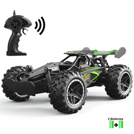 SZJJX RC Car Remote Control Truck for Boys Girls, 2.4Ghz 15+KM/H High Speed 2WD RTR Electric Rock Climber Fast Race Buggy Hobby Toy Cars for Kids Gift Green