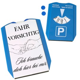 Fahr vorsichtig Parking Disc with Saying Ich Brauche Dich Hier bei Mir eine liebevolle Parking Disc Saying Car Ice Scraper for Drivers Motif Car Accessories Man Driving