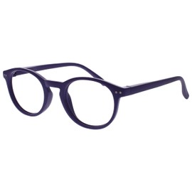 OPULIZE-Gafas de lectura Zen Smooth Matt Purple Small Hombres Mujeres Bisagras de primavera R245 +2.50