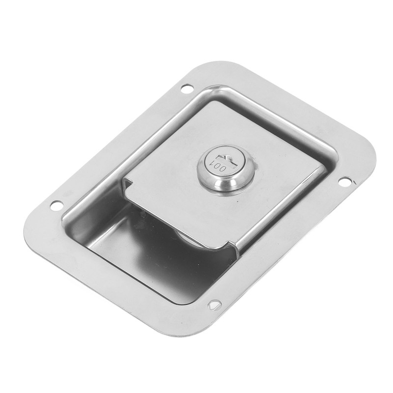 Travel Trailer Lock Stainless Steel Flush Mount Paddle Type Toolbox