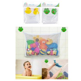 JKG® Baby Bath Toy Organiser Net Bag - Kids Bath Toy Tidy Storage Bag With Suction Cups | Baby Mesh Net Toy Holder Organiser Unit Basket Bag For Kids | Keep Bathtub Water Toys Mold Free