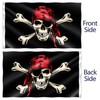 Pirate Flag – Jolly Roger Flag Red Bandana – Funny