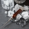 Pinafresa Eispickel Edelstahl, Eispickel zum Eisbrechen, Eispickel mit Holzgriff, Eispickel