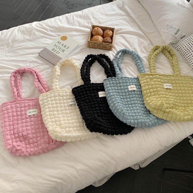 Petit-Germe Petit Gel Popcorn Bag, Tote Bag, Waffle Bag (02.