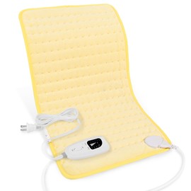 Heating Pad-Electric Heating Pads for Back,Neck,Abdomen,Moist Heated Pad for Shoulder,Knee,Hot Pad for Arms and Legs,Dry&Moist Heat & Auto Shut Off(BabyYellow, 12''×24'')