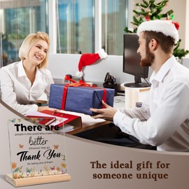 Appreciation Gifts for Women, Thank You Acrylic Decorative Sign, Office Going Away Farewell Retirement, Graduation Gifts for Boss, Coworker, Teacher