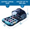 COOLCOOLDEE Inflatable Pool Float with UPF 50+ Sunshade Canopy,Extra Large