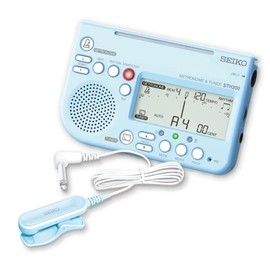 Seiko STH200BLSP Metronome & Tuner Blue Pickup Microphone Set of 2 Special Pack