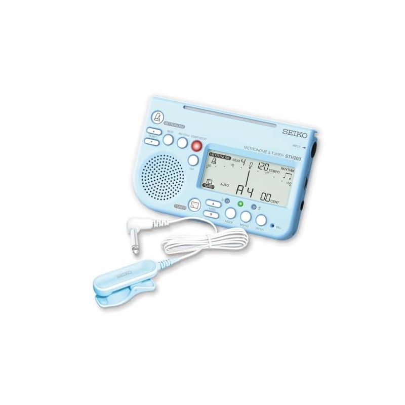 Seiko STH200BLSP Metronome & Tuner Blue Pickup Microphone Set of