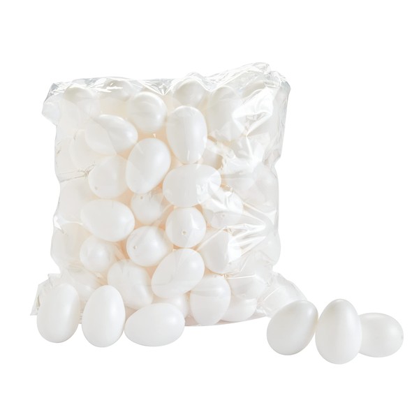 Unknown 100 Decorative Eggs approx. 6 cm, Plastic, Eggs Decorating,