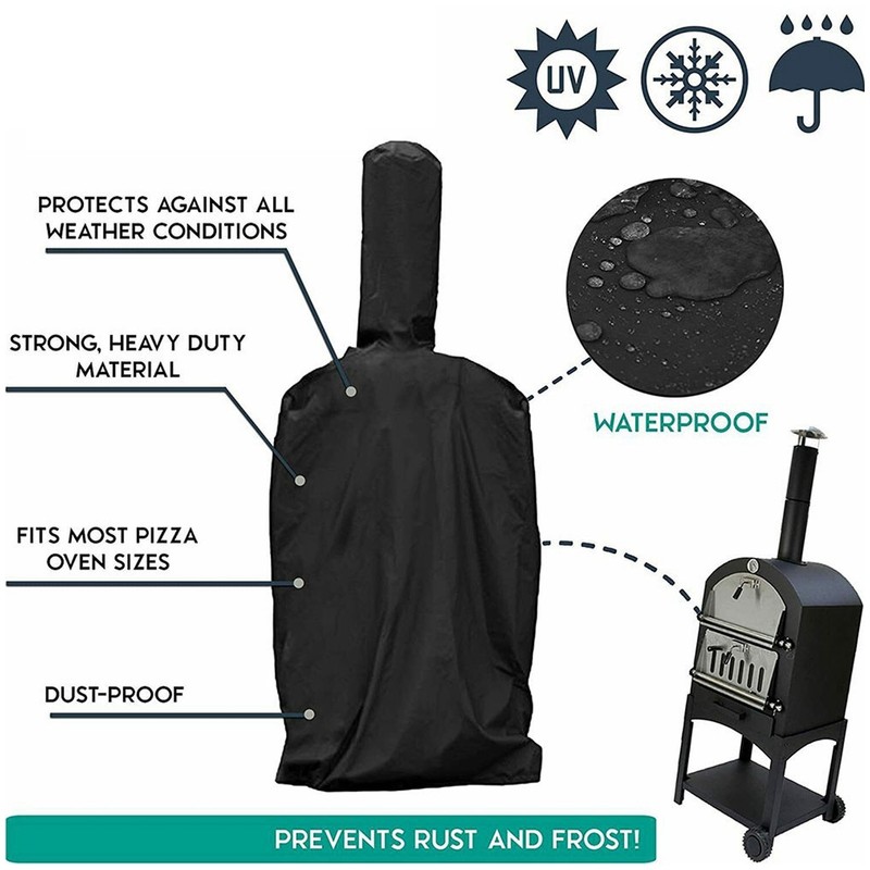 Outdoor Pizza Oven Cover Heavy Duty Oxford Cloth Rain Proof
