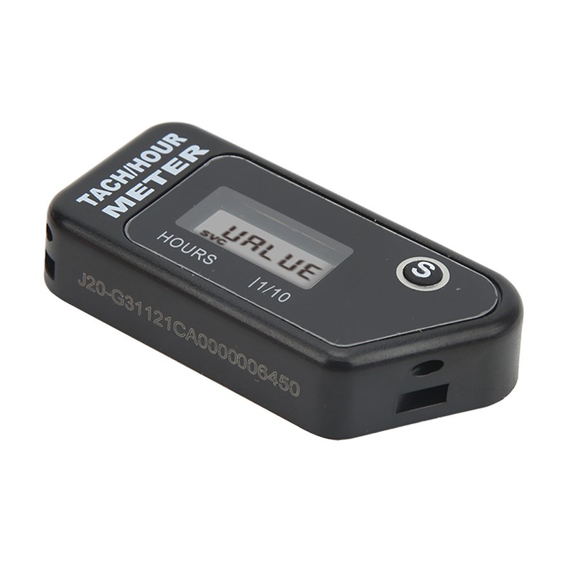 Inductive Digital Tach Hour Meter IP68 Waterproof Motorcycle RPM Counter