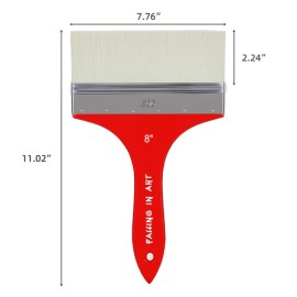 Falling in Art Flat Paddle Paint Brush, Large Scale Brush for Oil and Acrylic...