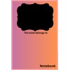 Notebook: Cool Chalkboard Label Notebook, 120 Pages, Great for all
