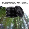 NUEVEN Solid Wood Piano Caster Piano Leg Floor Protectors 4-Pack
