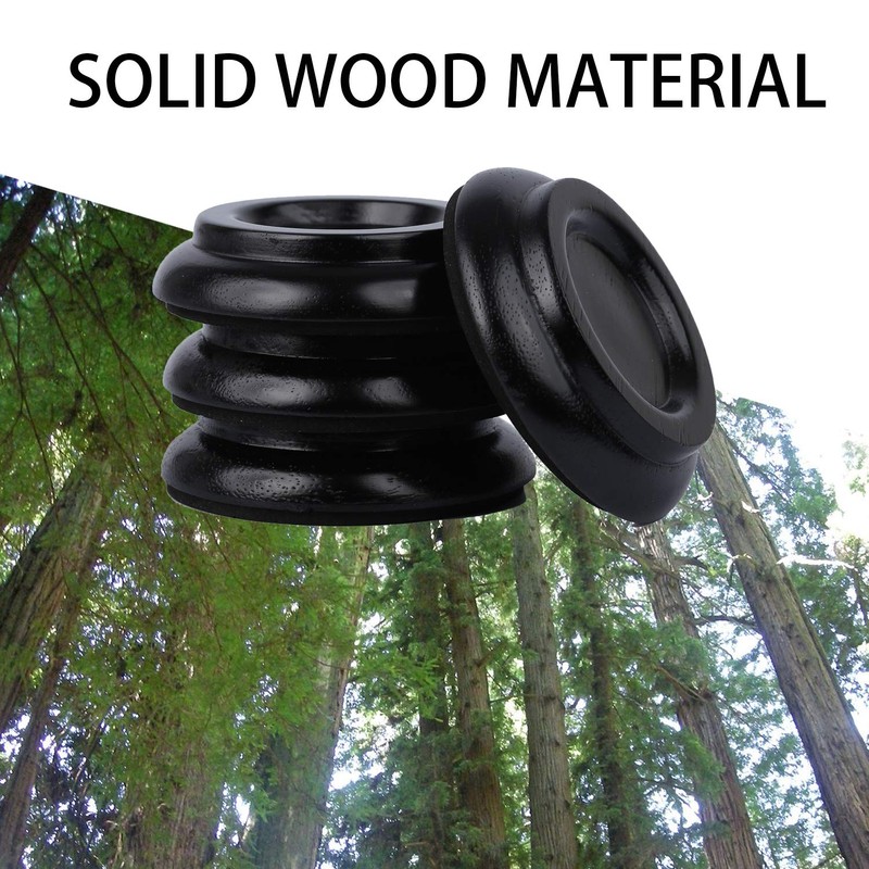 NUEVEN Solid Wood Piano Caster Piano Leg Floor Protectors 4-Pack