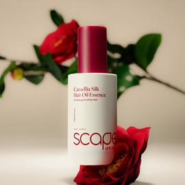 SCAPES UNTOLD BEAUTY Camellia Silk Hair Oil Essence 70ml / 2.37 fl.oz | Lightweight Non Sticky Serum with Jeju Camellia Oil & Keratin | Anti-Frizz, Deep Conditioning for Dry, Frizzy, or Damaged Hair
