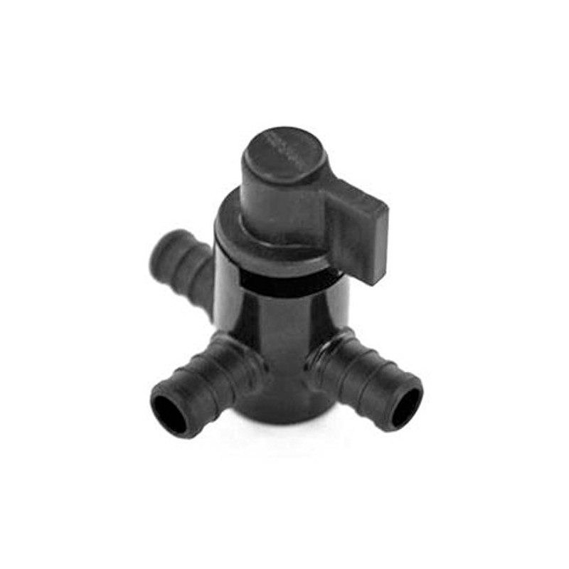 Elkhart 28910 3-Way by-Pass Crimp Valve , Black