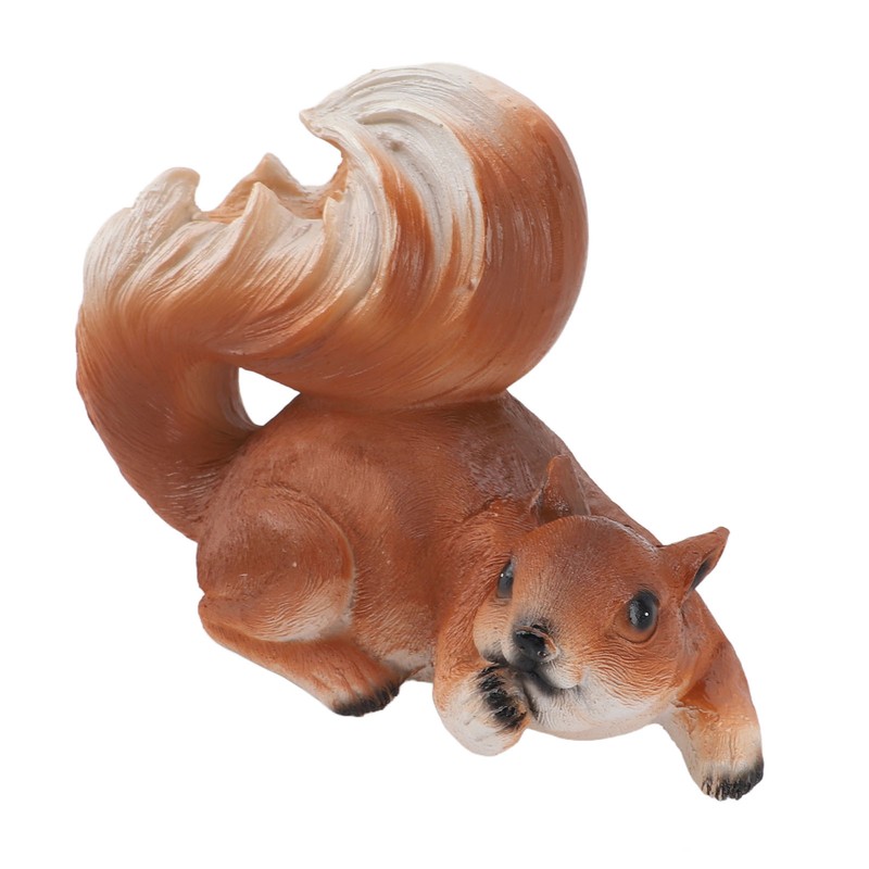 Squirrel Garden Decor Outside Funny Resin Statue Courtyard Balcony Outdoor