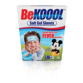 BeKoool Kids Soft Gel Sheets for Fever Discomfort 4 EA