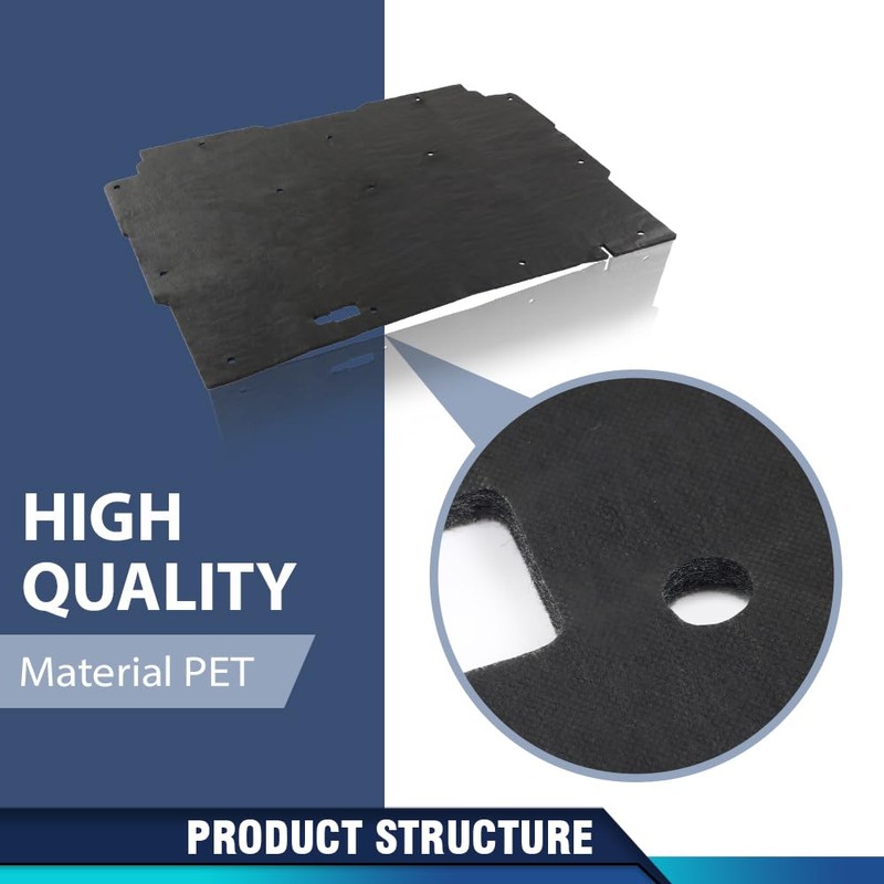 PIT66 Hood Insulation Pad 1/2" with Clips Compatible with Chevy