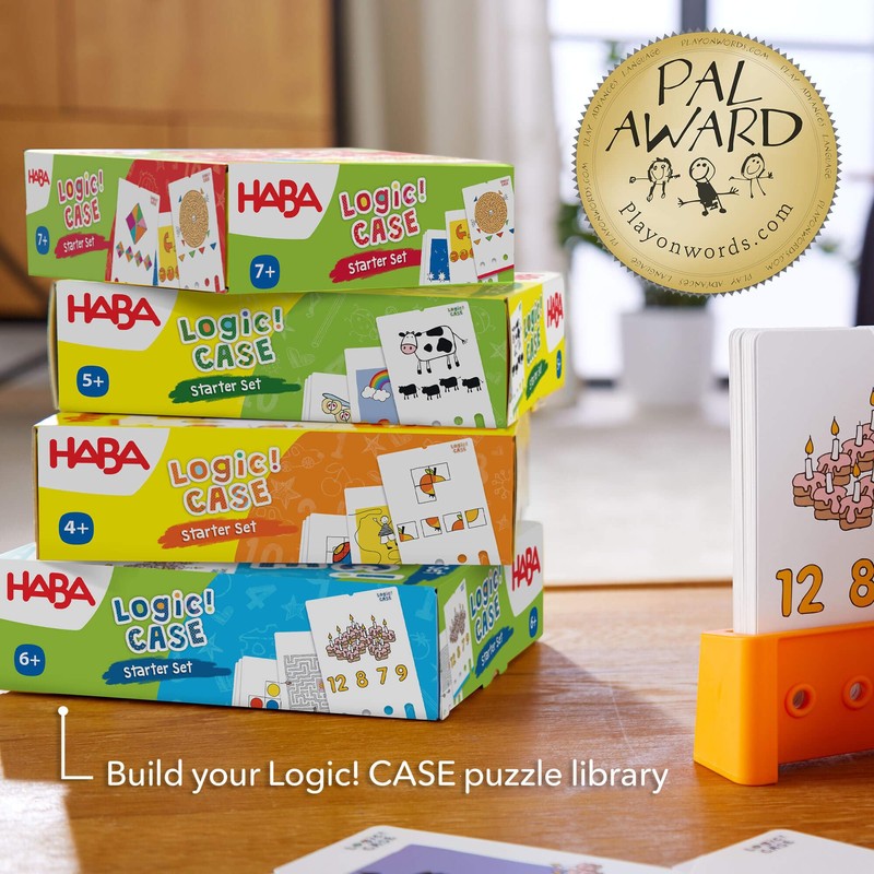 HABA Logic! CASE Starter Set - Brain Building Puzzles for