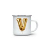 MAXIKIWI Langlebige Emaille-Kaffee- oder Tee-Camping-Tasse für drinnen und draußen, Motiv:
