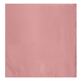 Jacob Alexander Men's Silk Blend Solid Color Pocket Square Handkerchief Hanky - Warm Pink