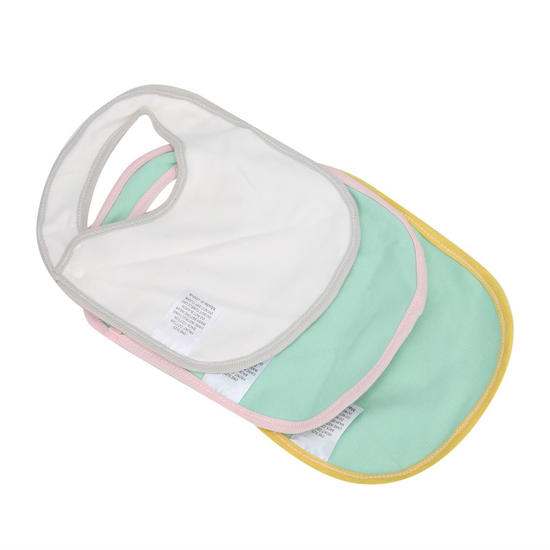 3Pcs Insular Baby Cotton Bibs Cotton Cartoon Print Pattern Eating