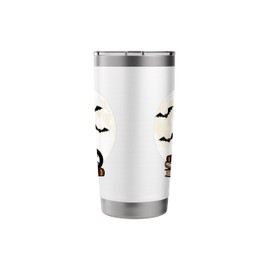 Black Cat Books Full Moon Stainless Steel Insulated Tumbler