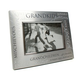 Grandchildren Satin Silver Photo Frame - Grandkids