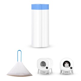 20 Count Extra Large Cat Litter Box Liners, Cat Litter Waste Receptacles Bags for ZeaCotio and Fsitego Self Cleaning Litter Box