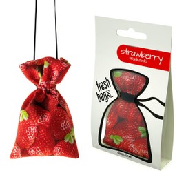 Fresh Bags Air Freshener for Car, Home, Office, as Room Purpose, in Wardrobe, Invigorating and Innovative Design (REAL Strawberry)
