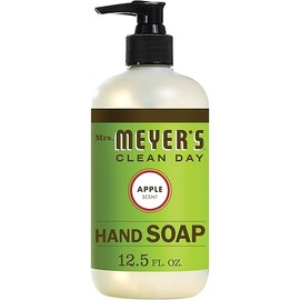 MRS. MEYER'S CLEAN DAY Hand Soap, Made with Essential Oils, Biodegradable Formula, Apple, 12.5 Fl. Oz