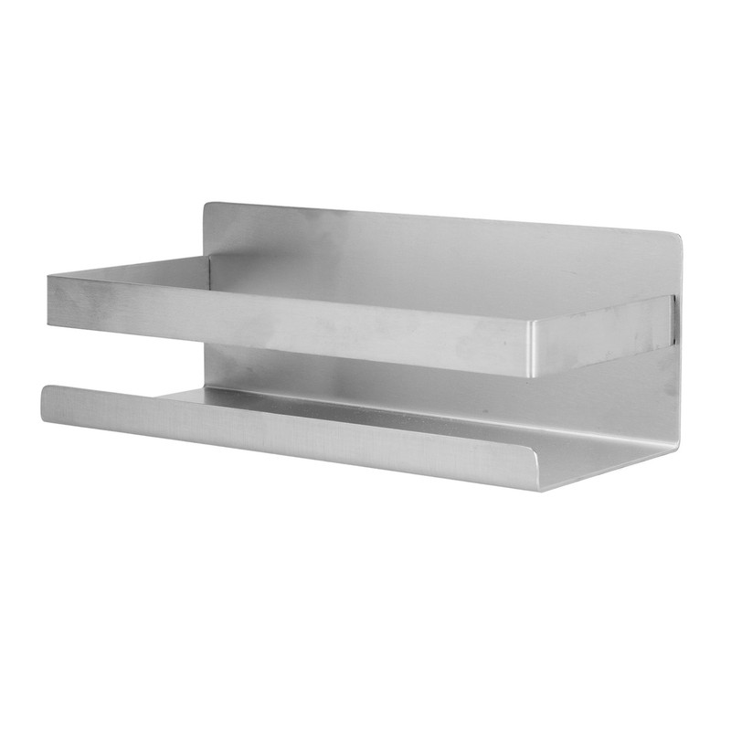 Stainless Steel Shower Rack Waterproof Anti Rust No Drilling Wall