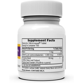 Superior Source NO Shot Quick Energy Burst B-12 1,000 mcg - Premium Nervous System Support Supplement - Non-GMO & Gluten-Free - 100 MicroLingual Instant Dissolve Tablets