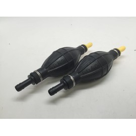 2 PCS Marine Boat Black Rubber Jumbo Primer Bulb Hose for Outboard Fuel Tanks