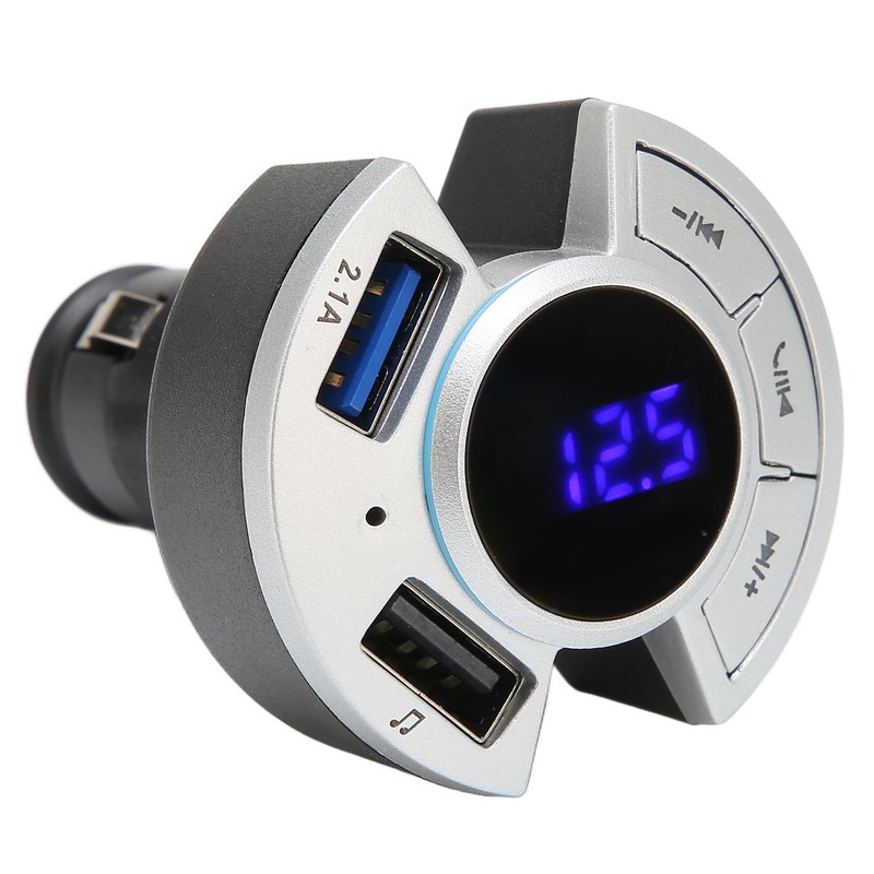 Bluetooth FM Transmitter Car Adapter USB Memory Card 3 Play